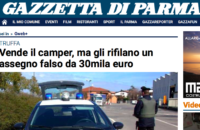 Parma vende il camper usato ma l'assegno è falso