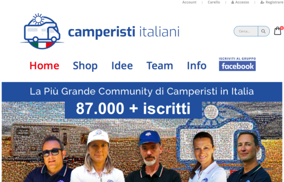 Camperisti Italiano online il nuovo sito Internet