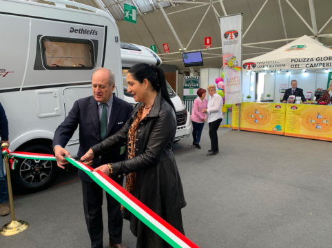 Lara Magoni Assessore al Turismo Regione Lombardia inaugura Italia Vacanze 2019