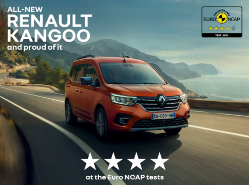 Renault Kangoo ottiene 4 stelle Euro NCAP