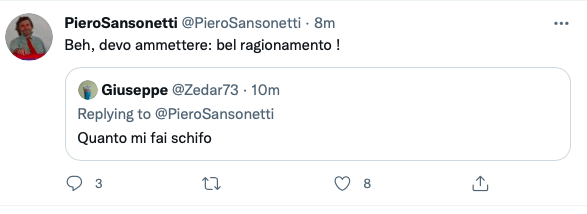 Piero Sansonetti e gli insulti